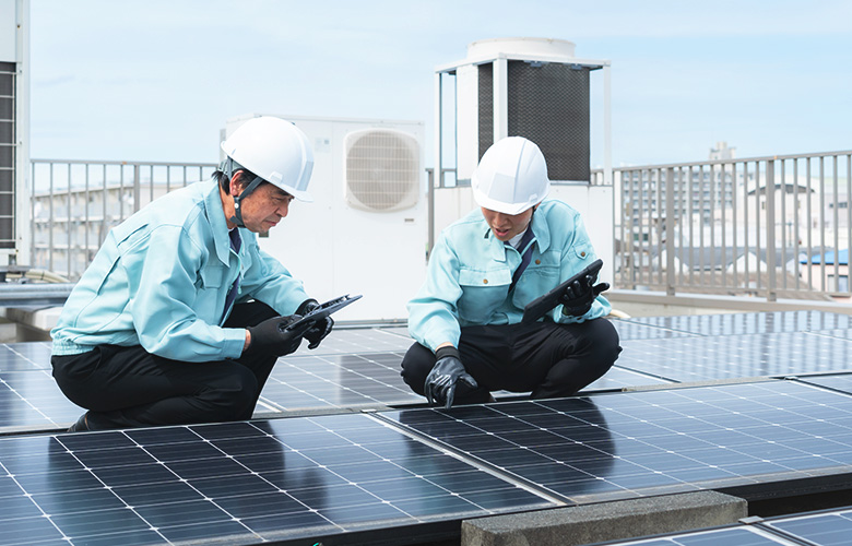 産業用太陽光発電システムの設置にも対応可能です